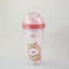 Borraccia Gigi Rosa Con Cannuccia (420Ml)