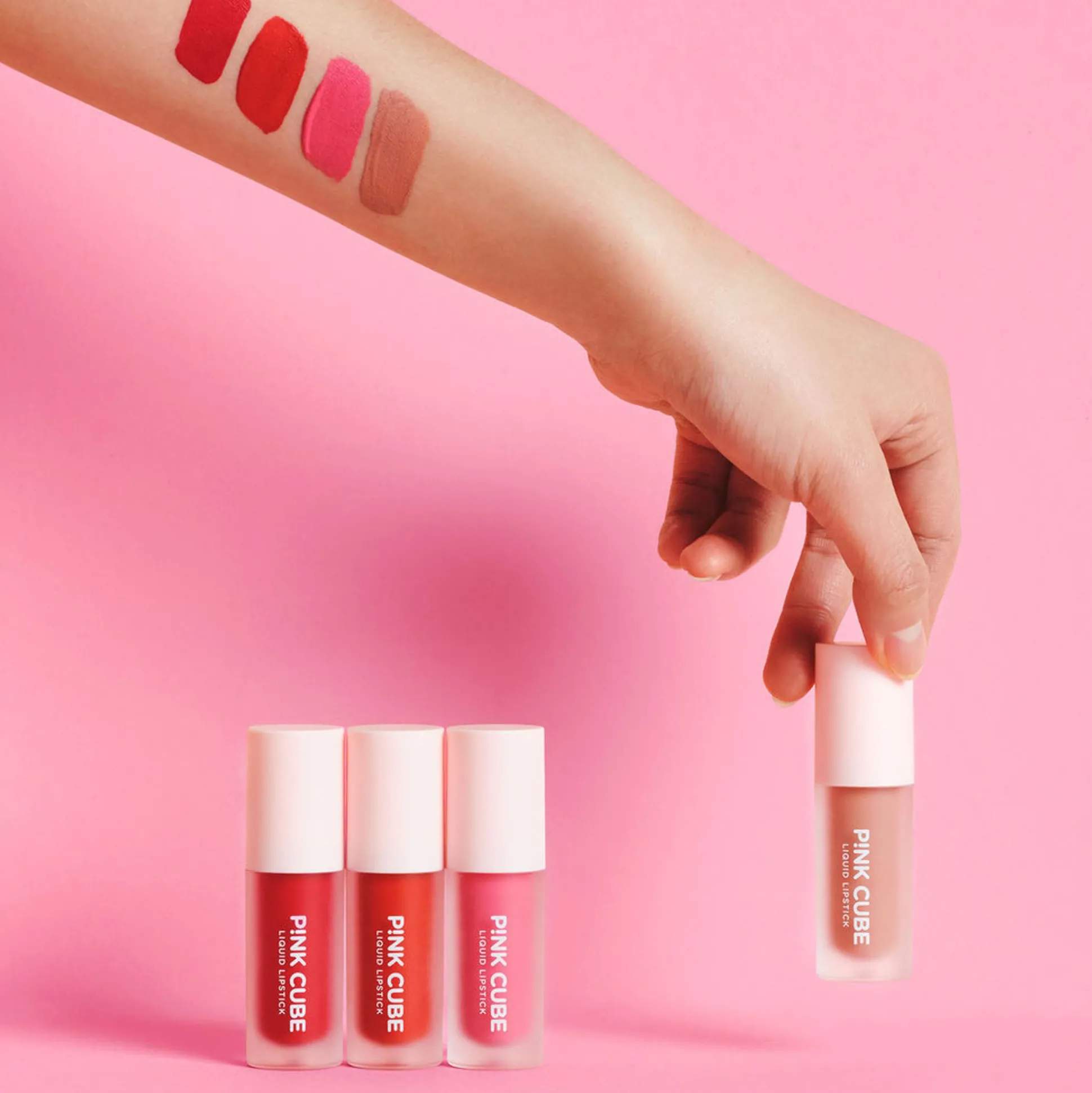 Liquid Lipstick - Pink Cube (02 Nuddy)